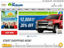 Tablet Screenshot of patmcgrathchevyland.com